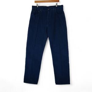 Vtg Arizona Jean Co Corduroy Pants Mens 36x30 Dark Blue Made in USA Y2K